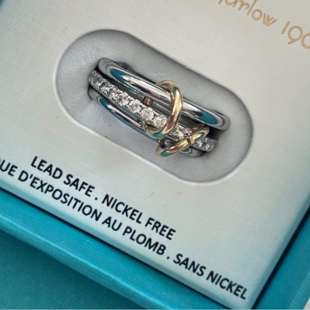 House of Harlow 1960 Two-Tone Stacked Ring